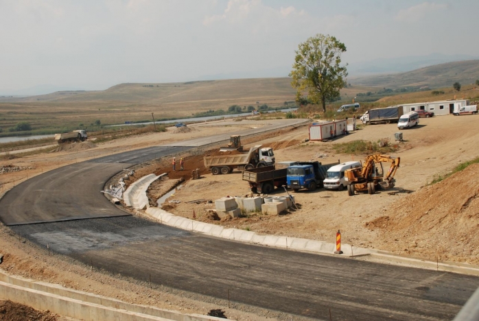 Lucrari la Autostrada Transilvania din perioda Bechtel